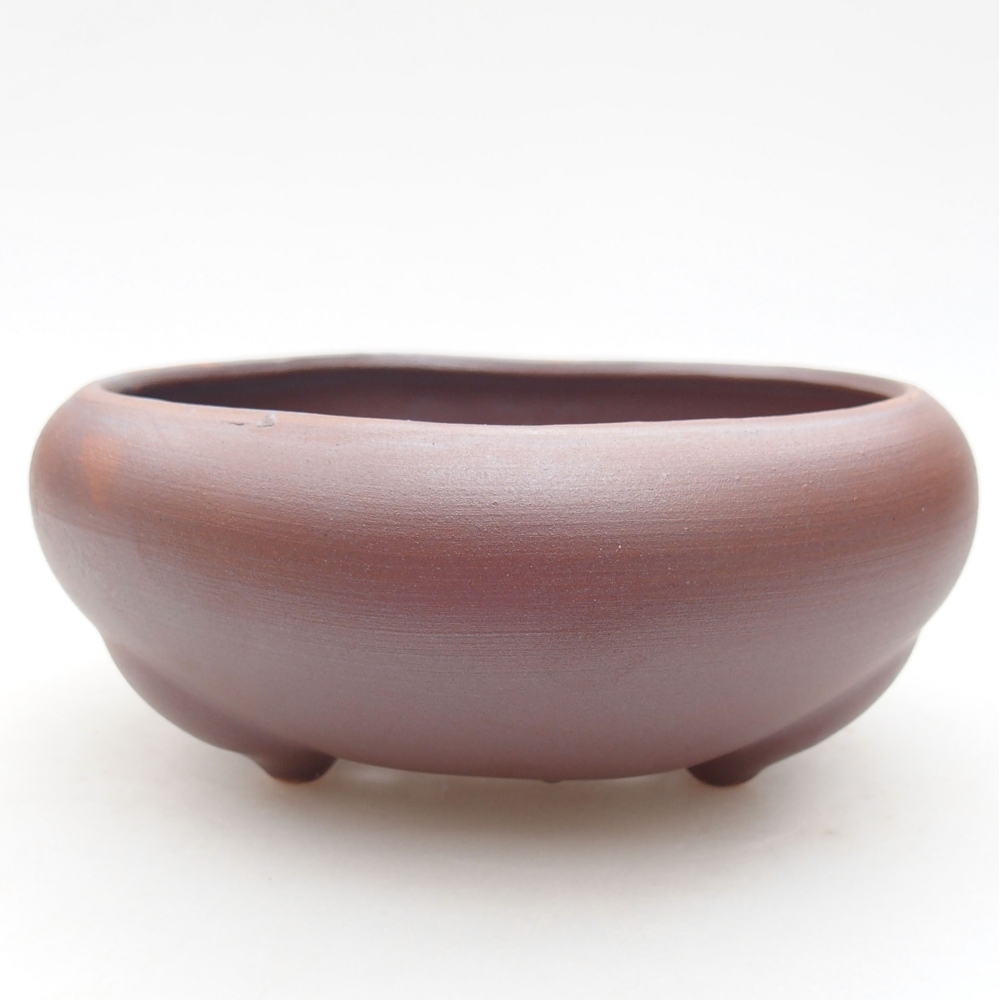 Keramik-Bonsaischale 14 x 14 x 6,5 cm, Farbe metallische