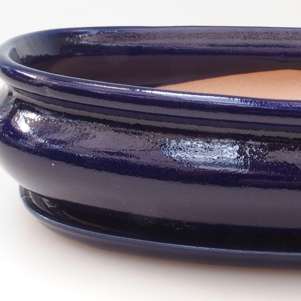 Bonsai-Schale + Untertasse H01 – 12 x 9 x 5 cm