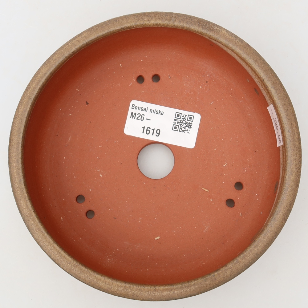 Keramik-Bonsai-Schale, 14,5 x 14,5 x 4,5 cm, Farbe: Braun