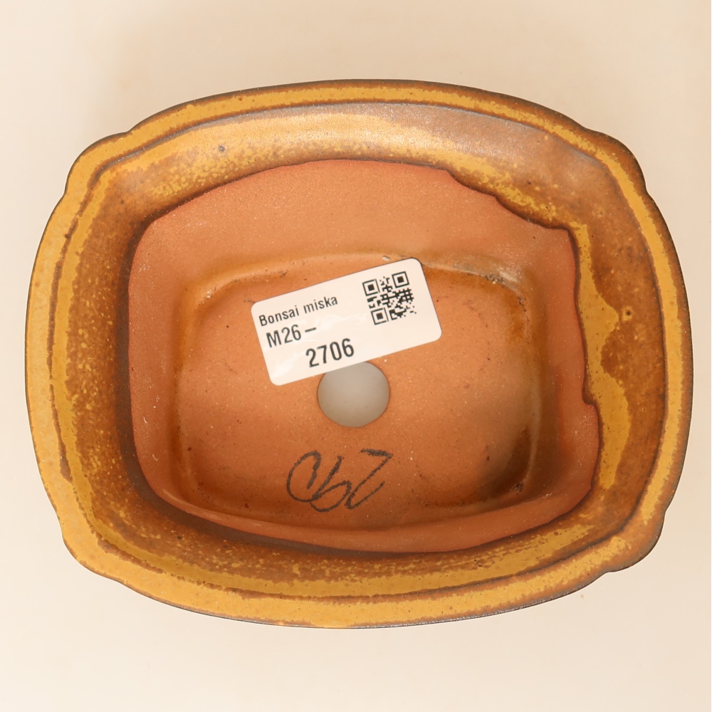 Keramikschale  13 x 10,5 x 5,5 cm, Farbe: Gelb