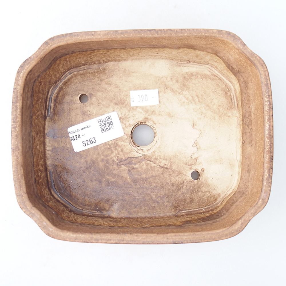 Bonsaischale aus Keramik 17,5 x 14 x 4,5 cm, Farbe rosa