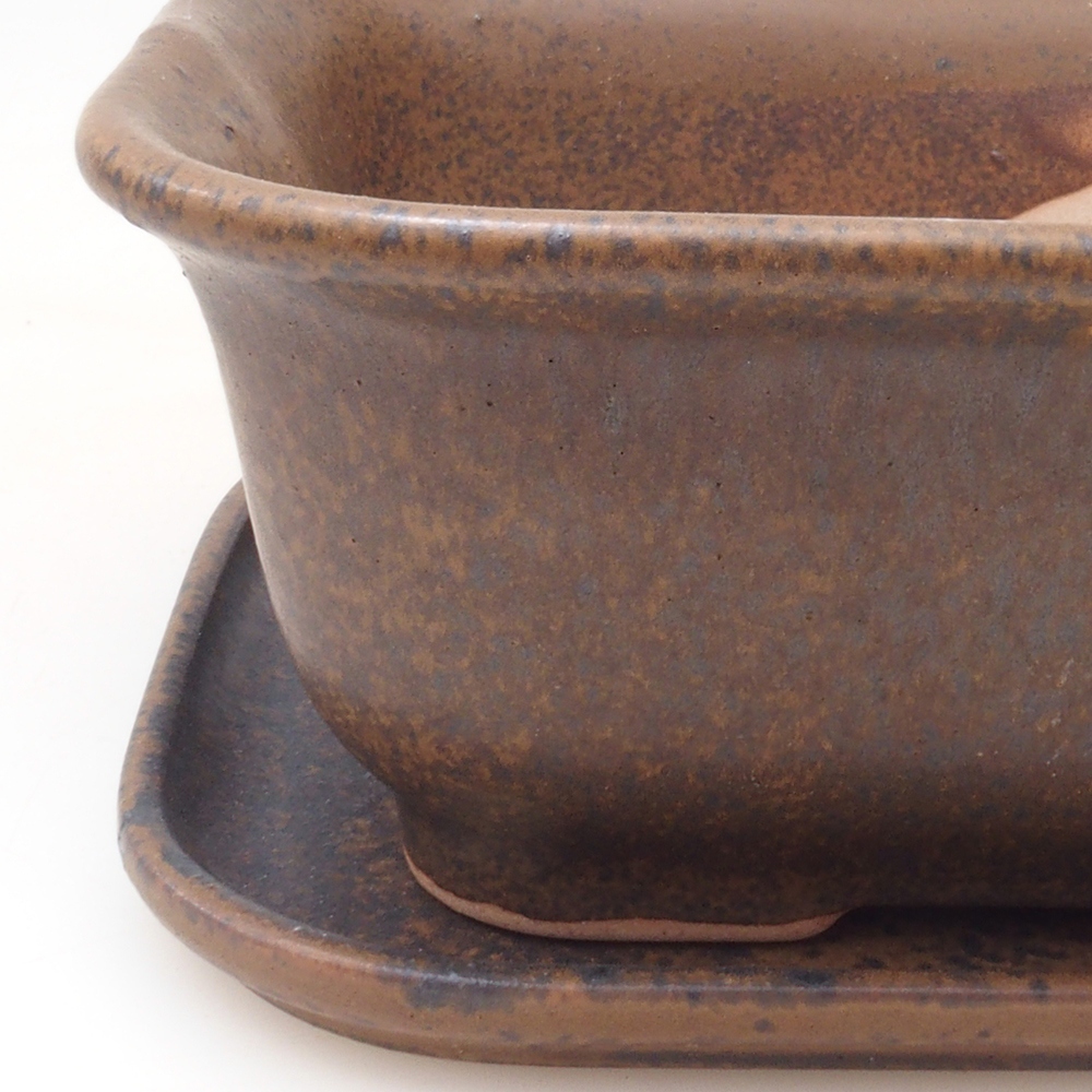 Bonsai-Schale + Untertasse H01 – 12 x 9 x 5 cm