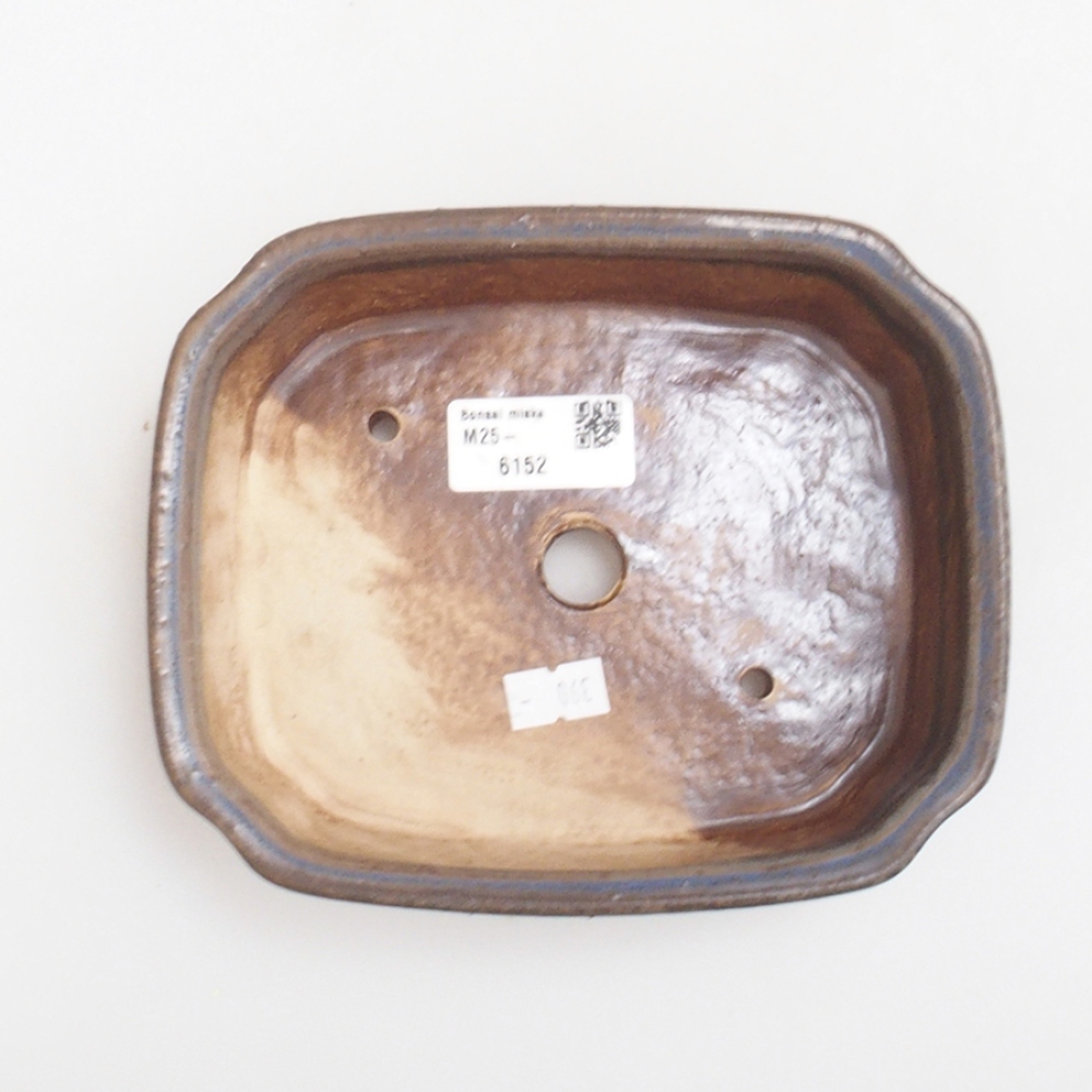 Bonsaischale aus Keramik 17 x 14 x 4,5 cm, Farbe blau