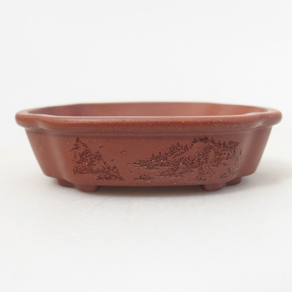 Schale 7 x 6 x 2 cm ziegelfarben