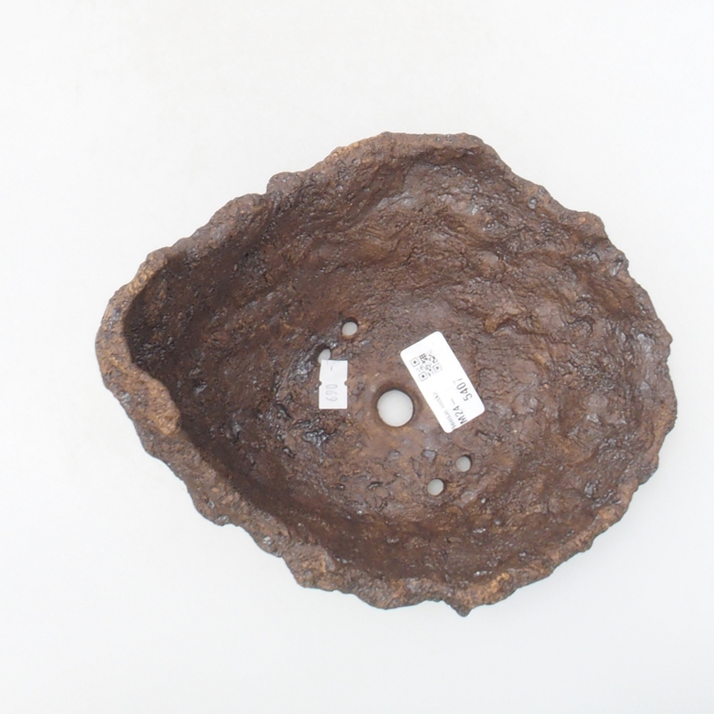 Keramikschale 18 x 17 x 17,5 cm, braun Farbe
