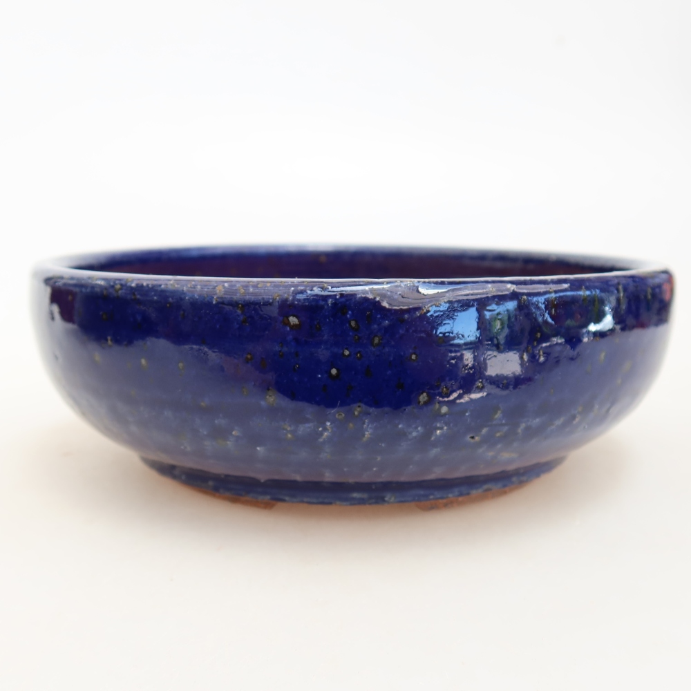 Keramik-Bonsai-Schale 15,5 x 15,5 x 5 cm, Farbe: Blau