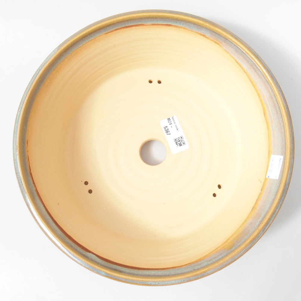 Keramik-Bonsaischale 26,5 x 26,5 x 8,5 cm, Farbe Grün
