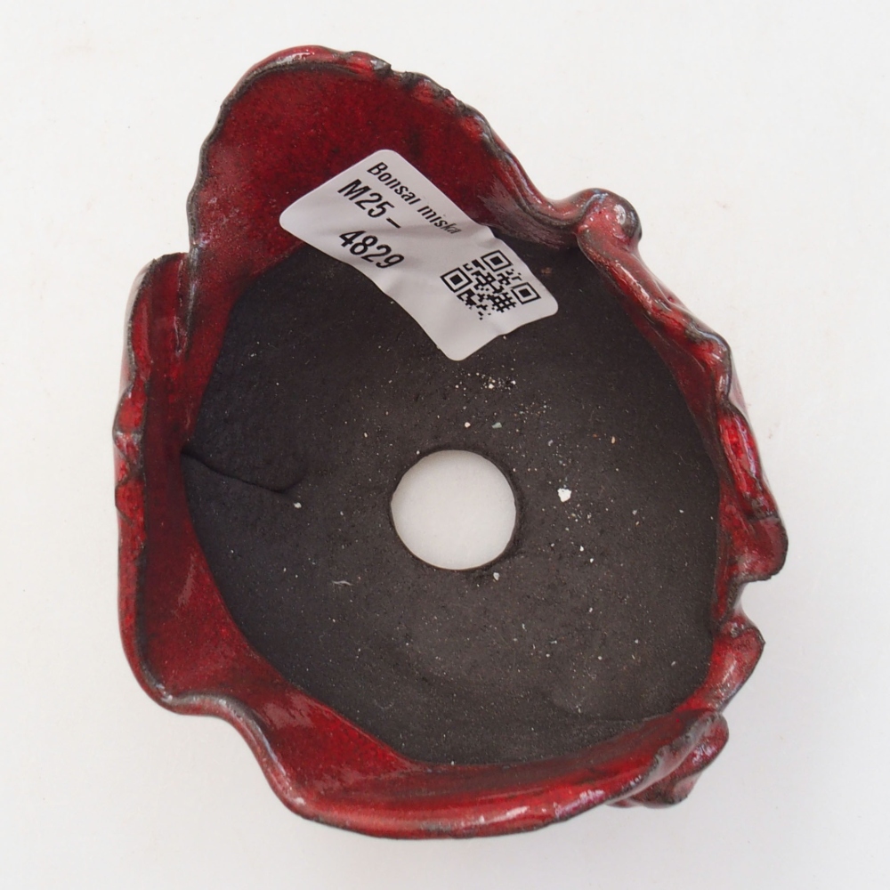 Keramikschale 8 x 7 x 5,5 cm, Farbe rot