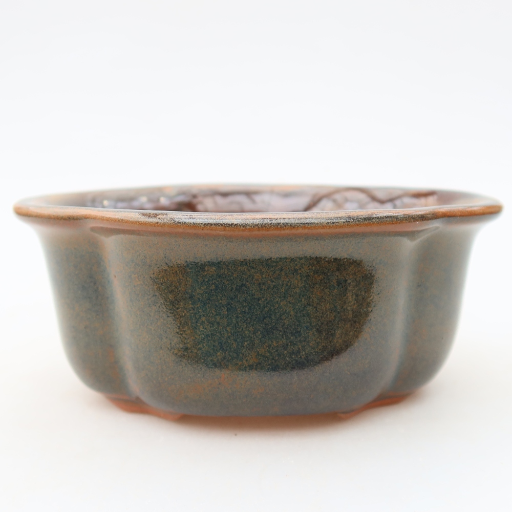 Keramik-Bonsai-Schale 13,5 x 11 x 6 cm, Farbe: braun