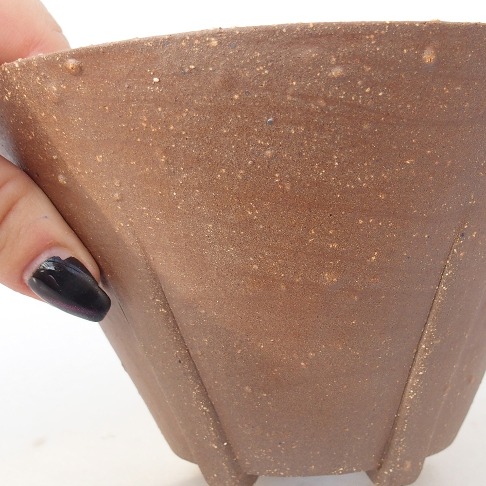 Bonsaischale aus Keramik 15 x 15 x 9 cm, braun