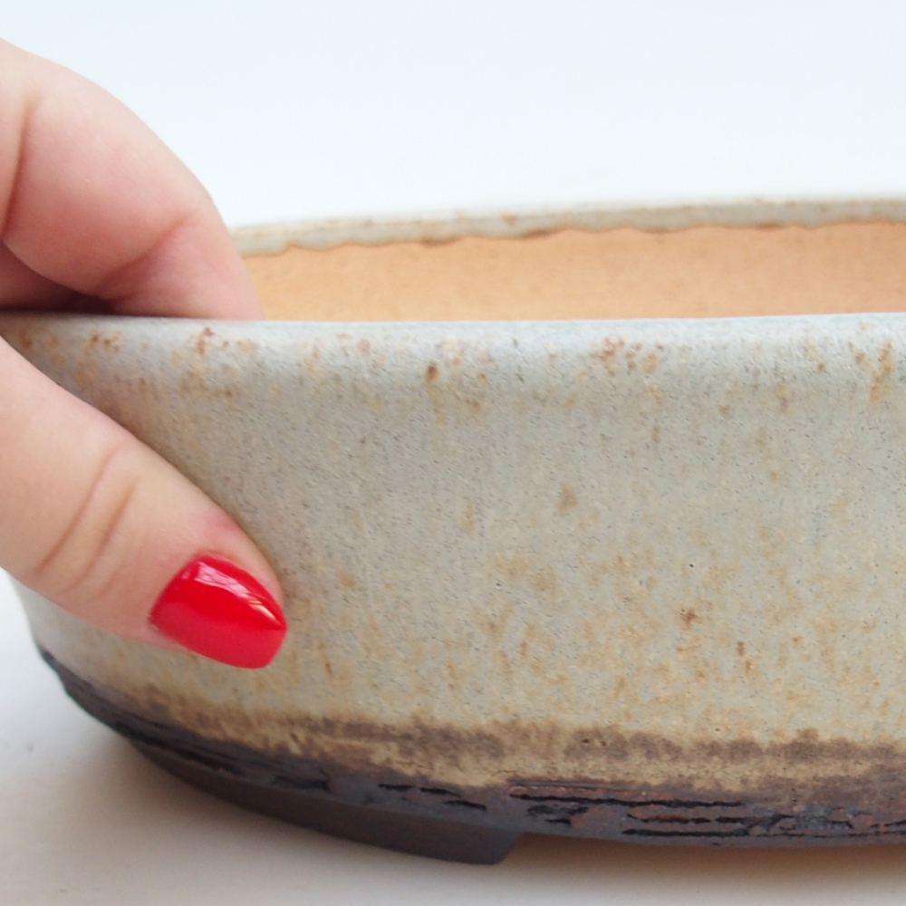 Bonsaischale 27 x 21 x 7,5 cm , Farbe beige