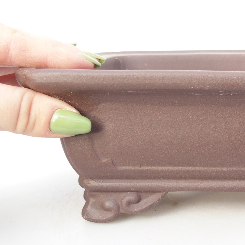 Schale 15 x 15 x 9 cm braun