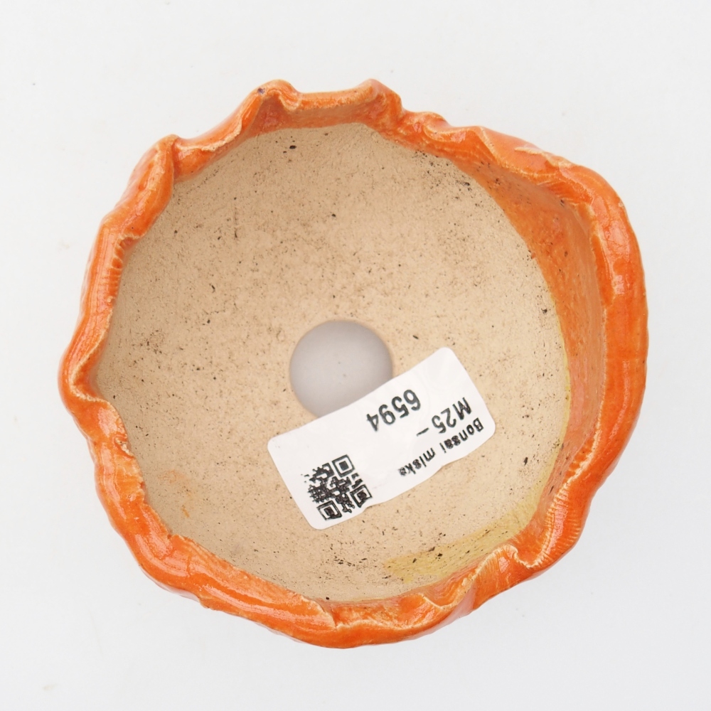 Keramikschale 8,5 x 8,5 x 6,5 cm , Farbe orange