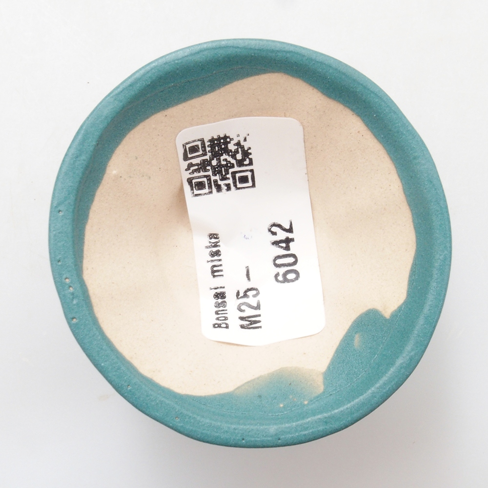 Keramik Bonsai Schale 5,5 x 5,5 x 2,5 cm, Farbe blau