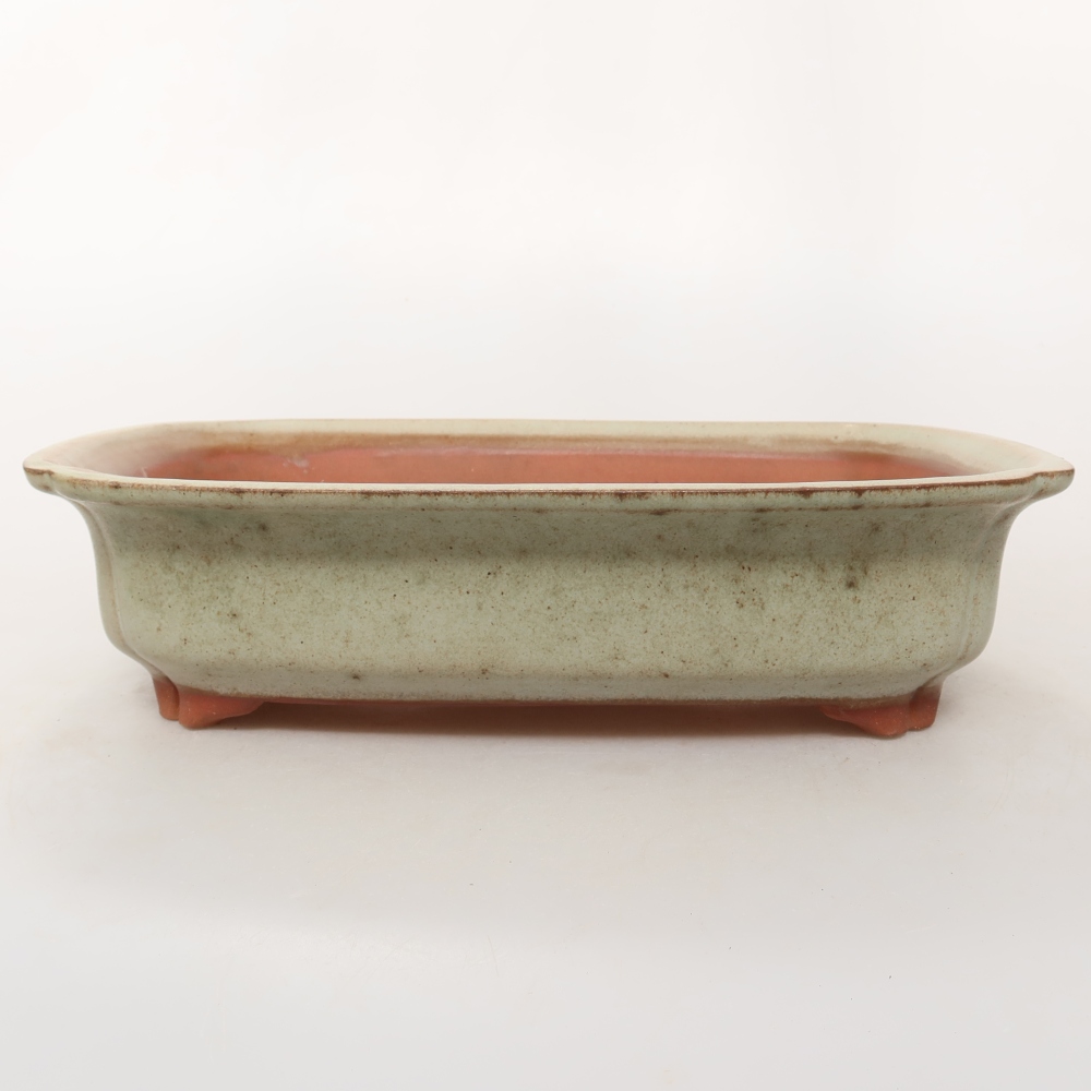 Keramikschale  24,5 x 17,5 x 6 cm , Farbe: Beige