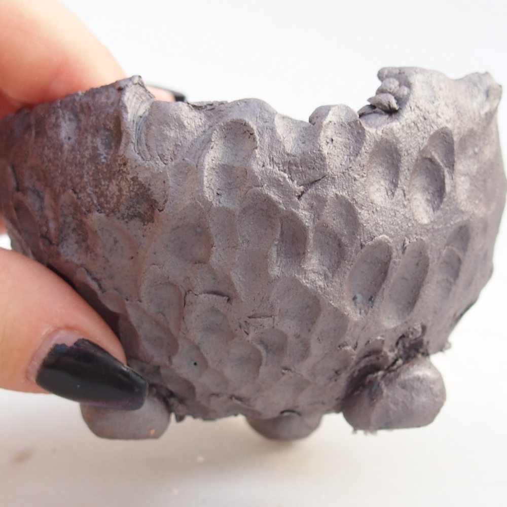 Keramikschale 9 x 9 x 6,5 cm , Metallic-Farbe