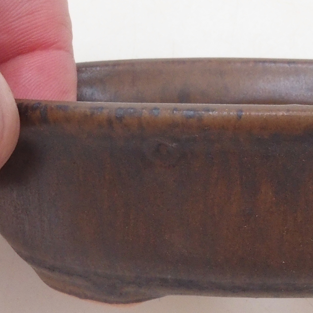 Bonsai-Schale H04 – 10,5 x 7,5 x 3 cm – braun