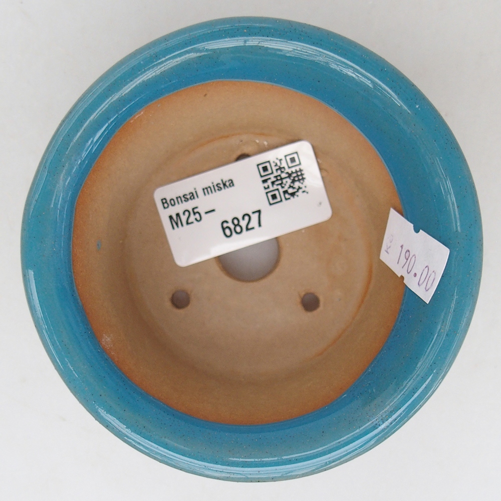 Bonsaischale aus Keramik 9 x 9 x 5 cm, Farbe blau