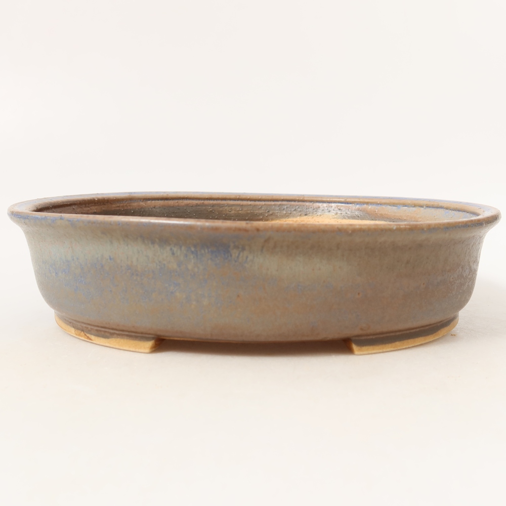 Bonsaischale aus Keramik 21 x 19 x 5 cm, Farbe blau