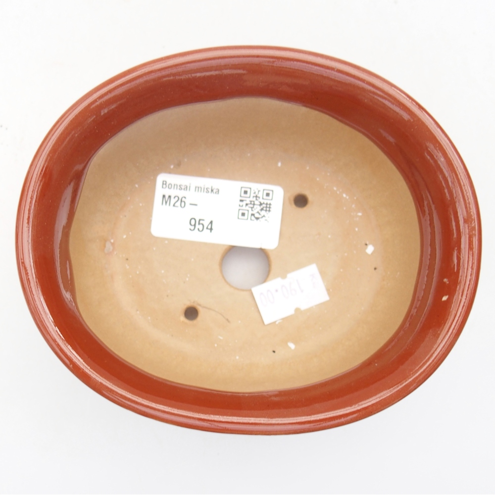 Bonsaischale aus Keramik 12 x 10 x 5,5 cm, braun