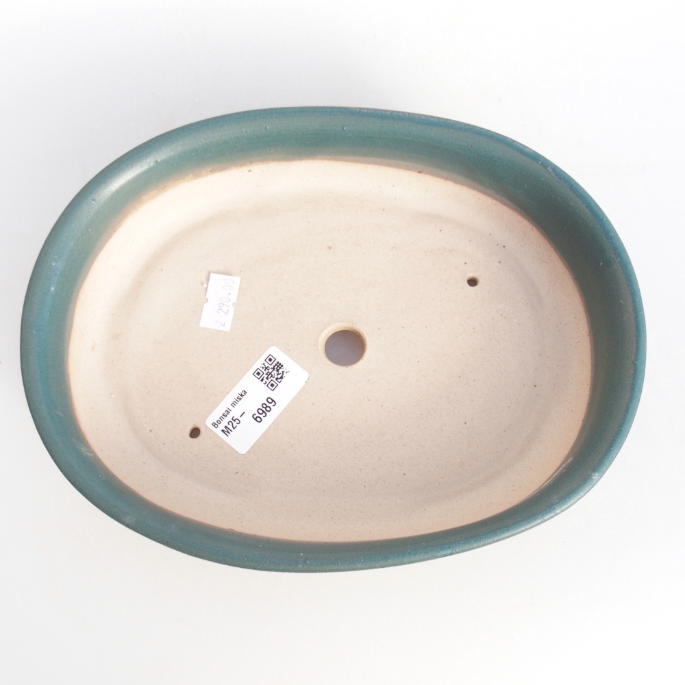 Bonsaischale aus Keramik 22 x 17 x 5 cm, Farbe blau