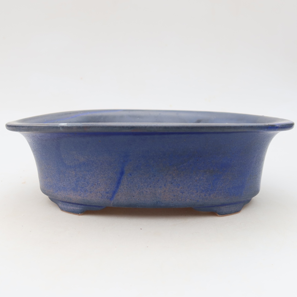 Keramik-Bonsai-Schale 22,5 x 17,5 x 6,5 cm, Farbe: Blau