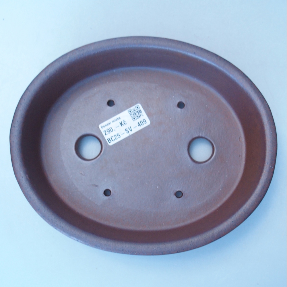 Schale 20,5 x 17 x 5 cm braun