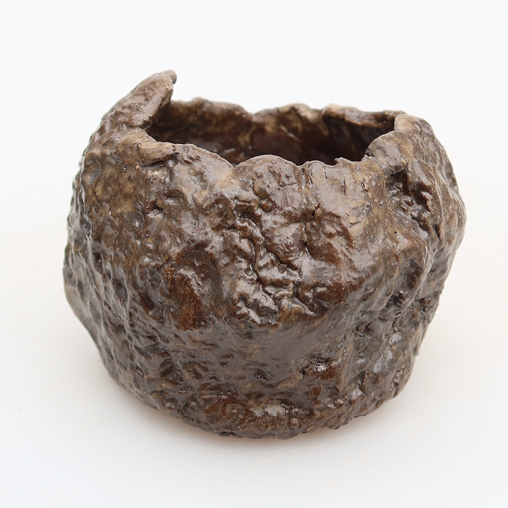 Keramikschale  6 x 4,5 x 6 cm, Farbe: Braun