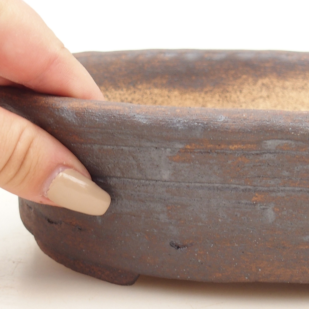 Bonsaischale 20,5 x 16,5 x 6 cm , Farbe braun