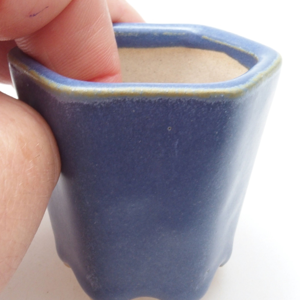 Mini-Bonsaischale 5 x 5 x 5 cm, Farbe blau