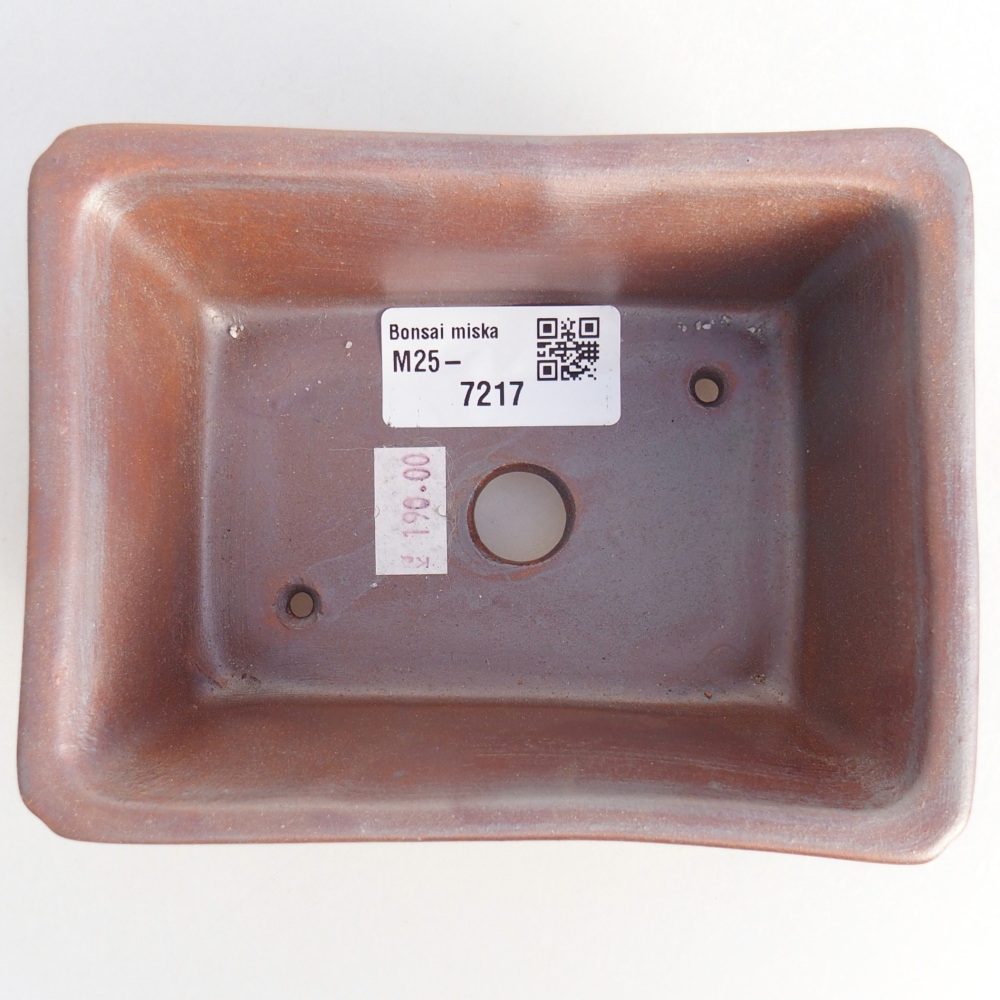 Bonsaischale aus Keramik 13,5 x 10 x 5,5 cm, metallfarben