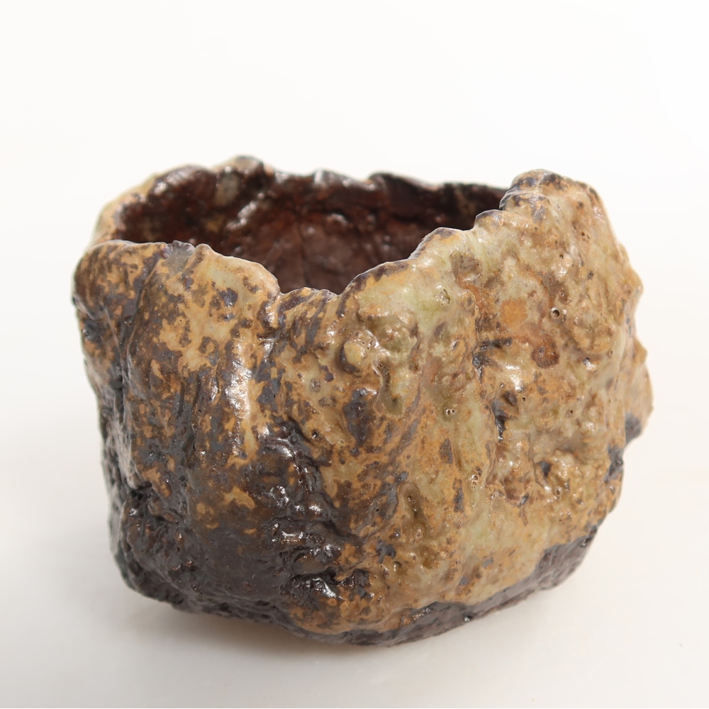 Keramikschale  7,5 x 6,5 x 6 cm, Farbe: braun