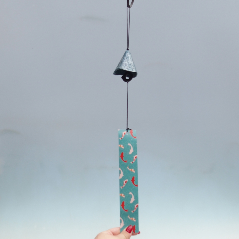 Metall-Windspiel, blau