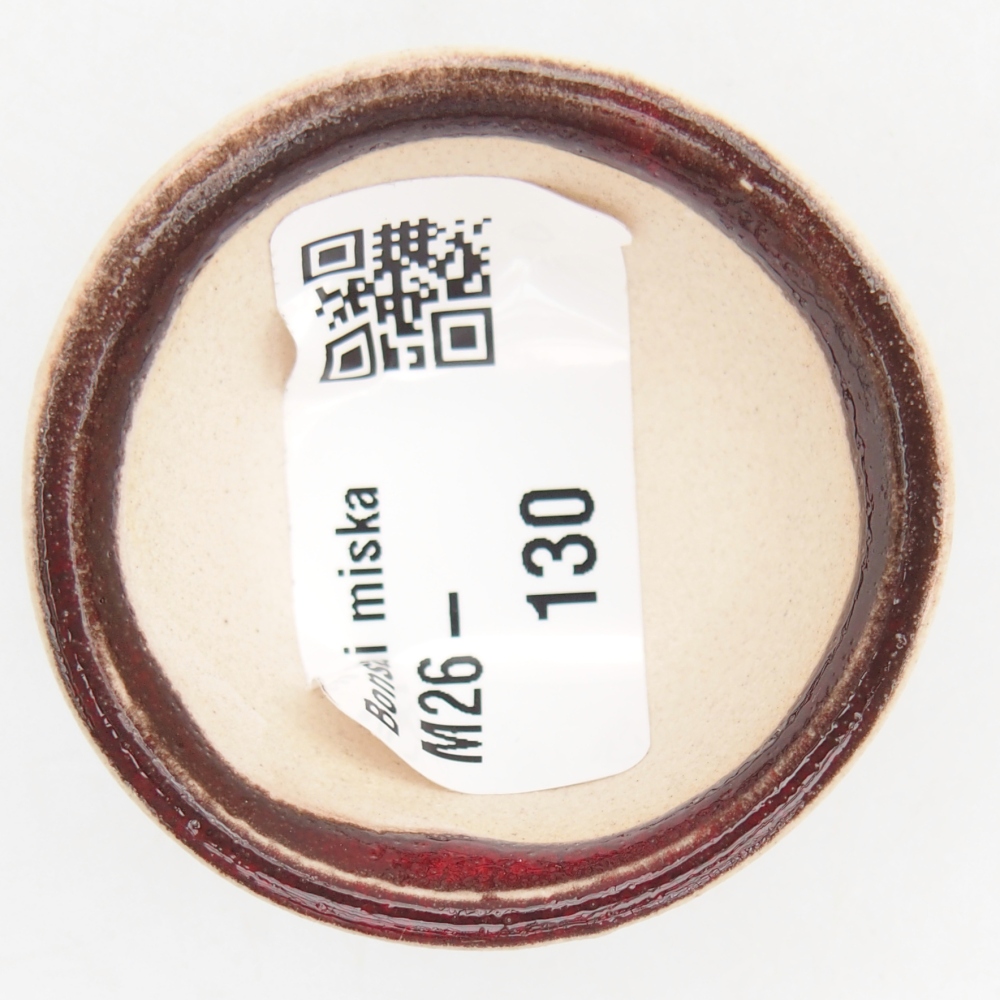 Mini-Bonsaischale 4,5 x 4,5 x 2,5 cm, Farbe rot