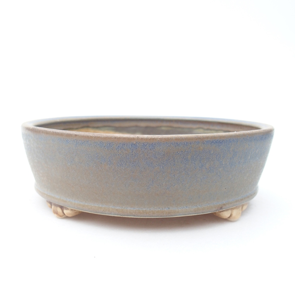 Bonsaischale aus Keramik 15 x 15 x 5 cm, Farbe blau
