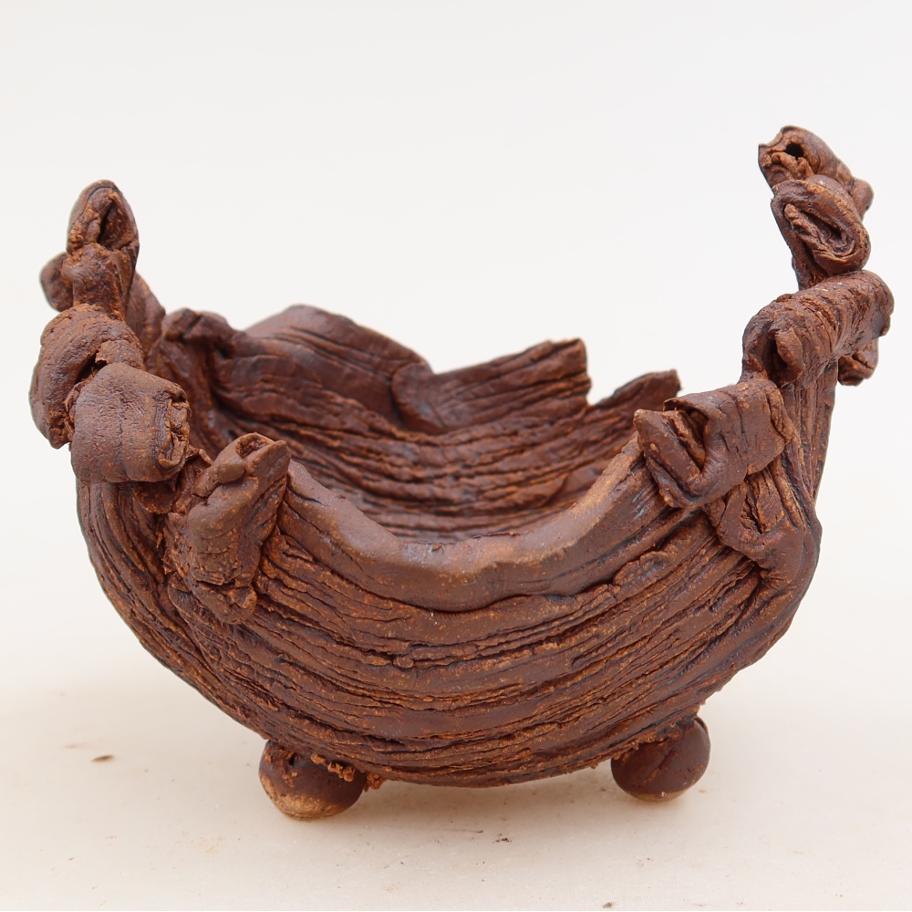 Keramikschale  11,5 x 10 x 8 cm, Farbe: braun