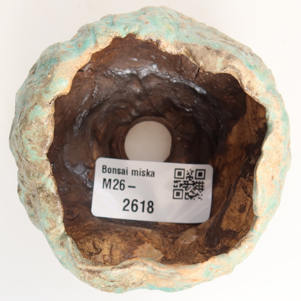 Keramikschale 7,5 x 7 x 5,5 cm , Farbe grün