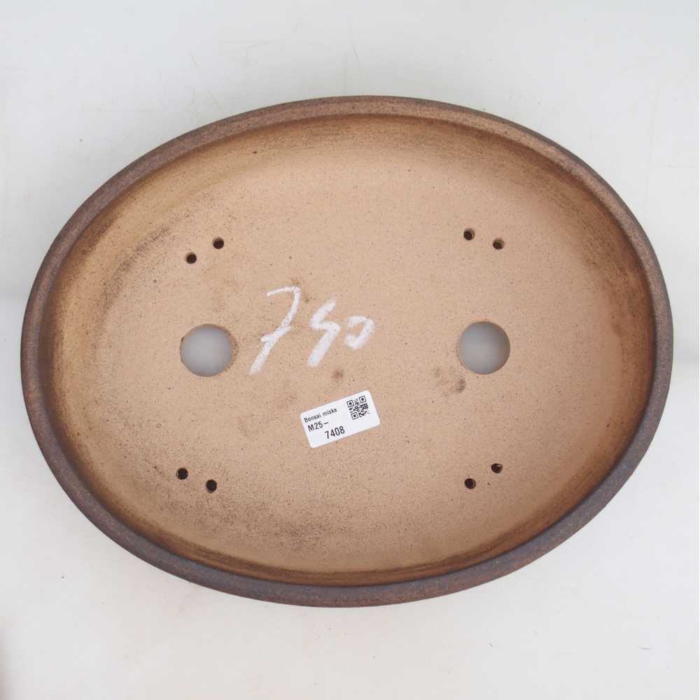 Bonsaischale 32,5 x 25 x 7,5 cm , Farbe braun