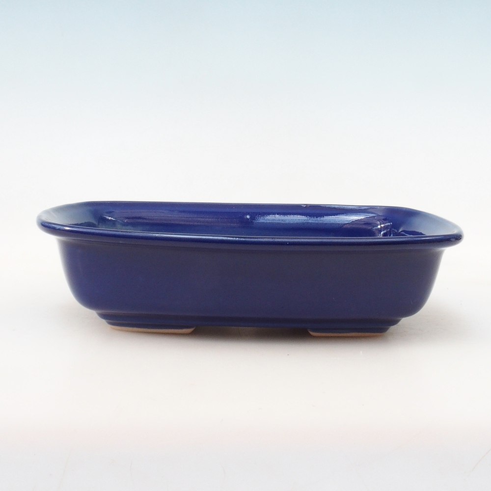 Bonsai-Schale + Unterschale H07 – 30 x 23 x 7,5 cm. – blau