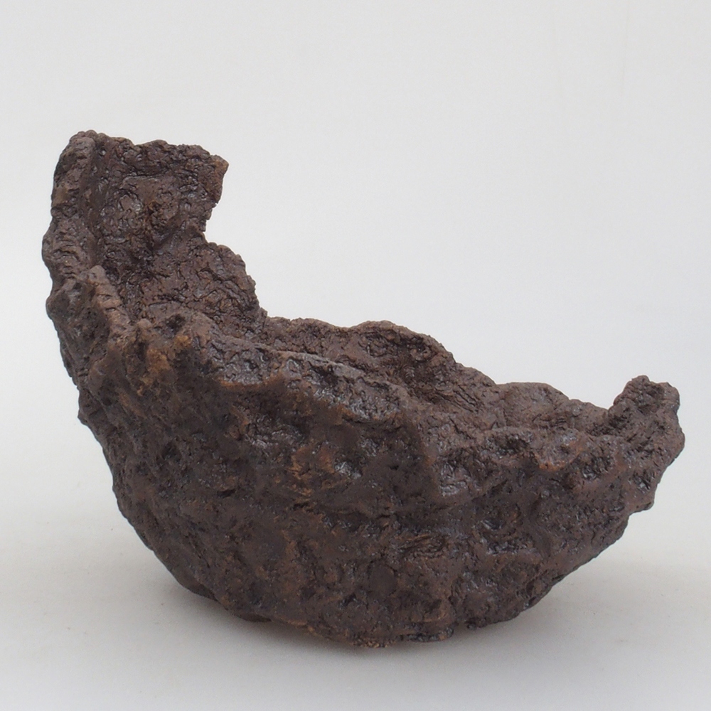 Keramikschale 17 x 14 x 14,5 cm, braun Farbe