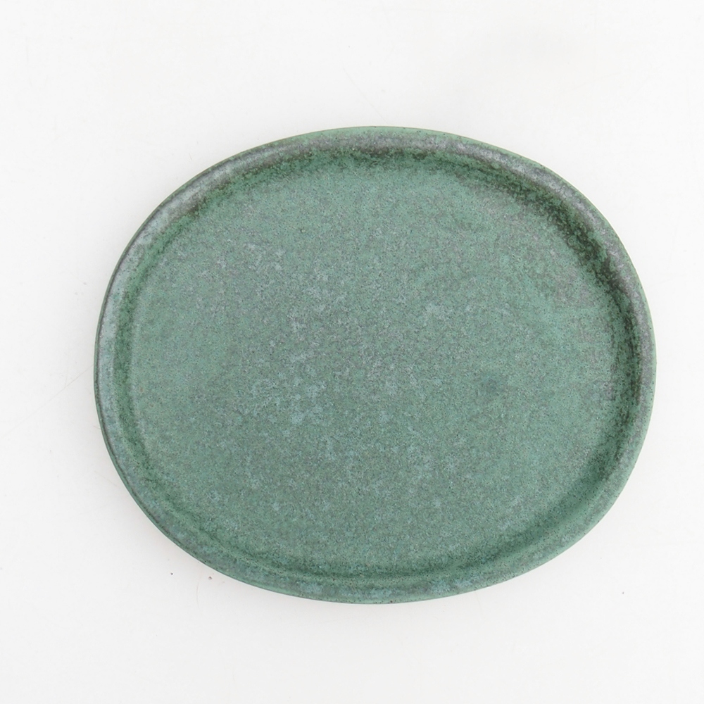 Bonsaischale + Untertasse H30 - 12 x 10,5 x 5,5 cm - grün