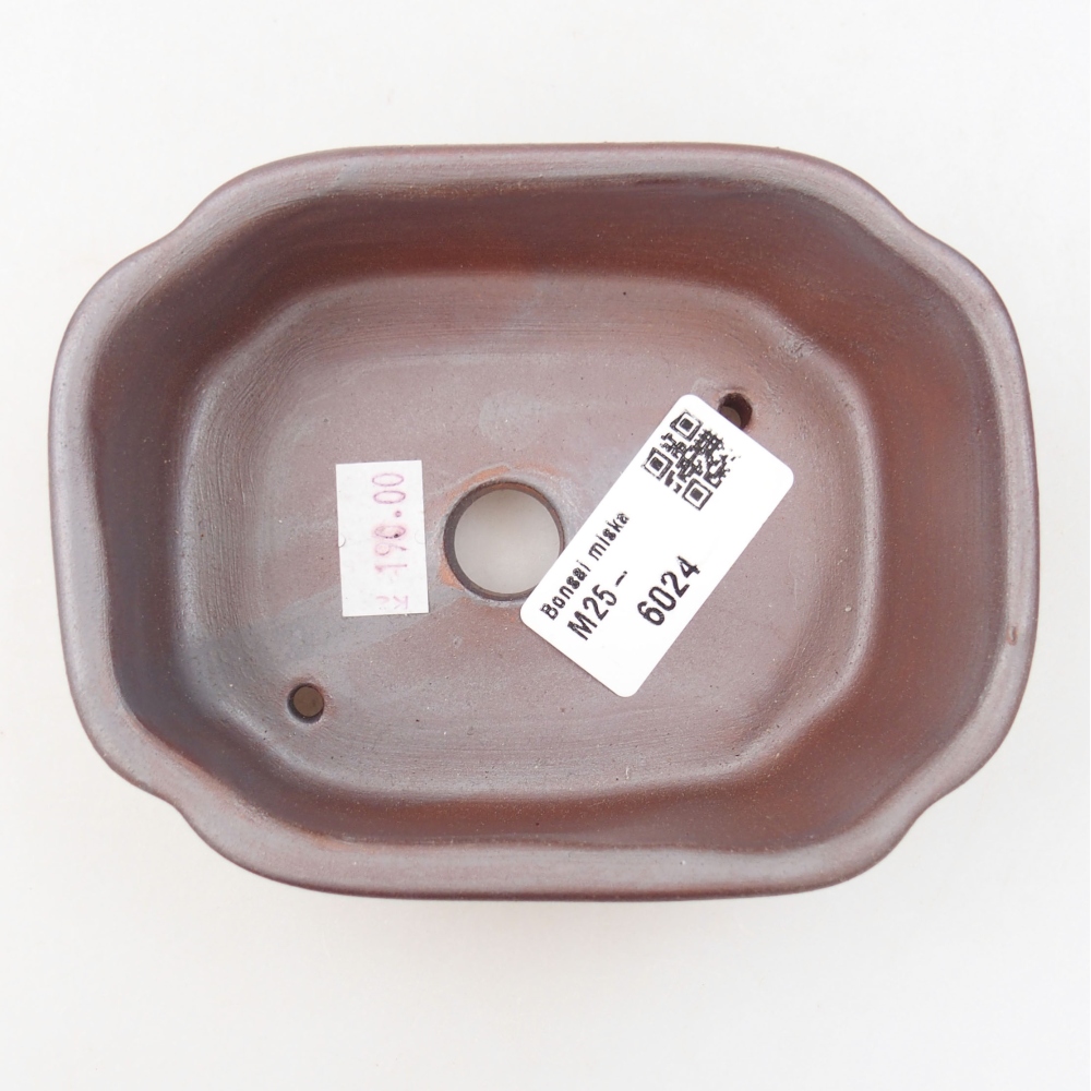 Keramik-Bonsaischale 12 x 9 x 4,5 cm, Farbe  metallische