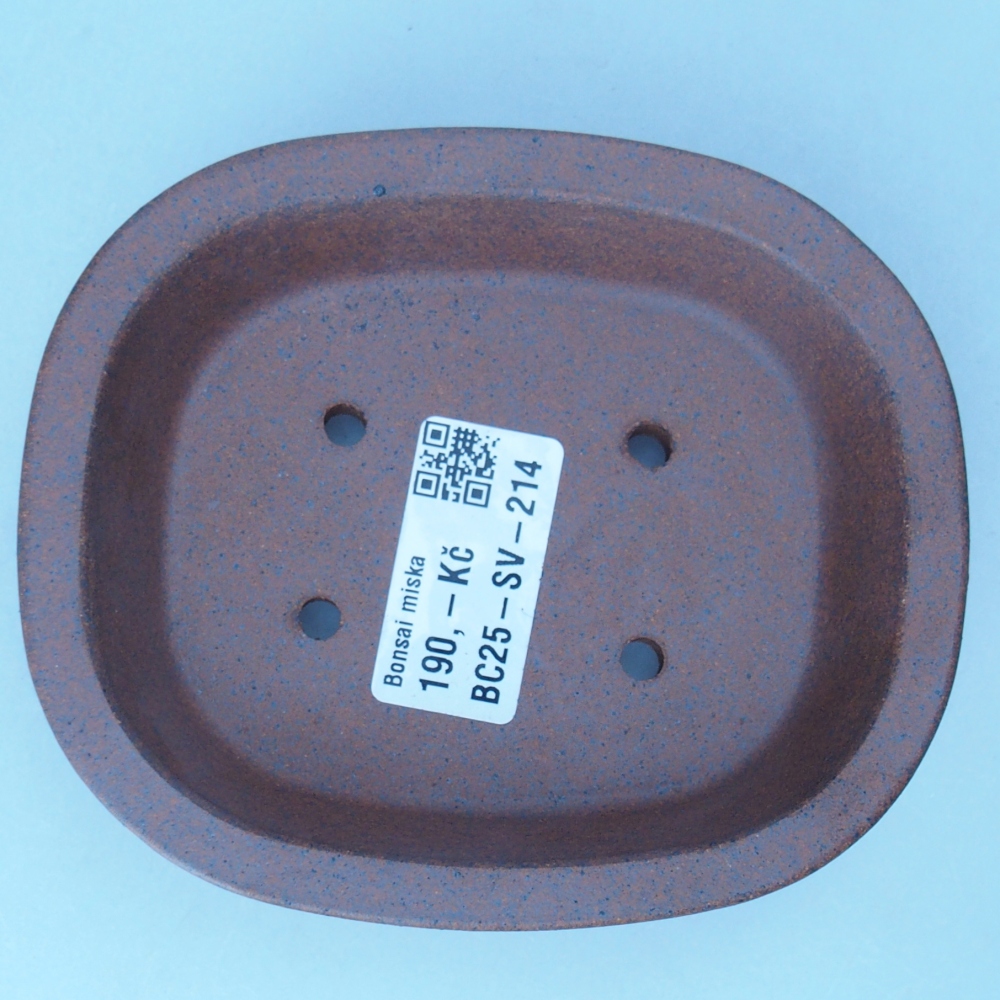 Schale 12 x 10 x 3,5 cm braun