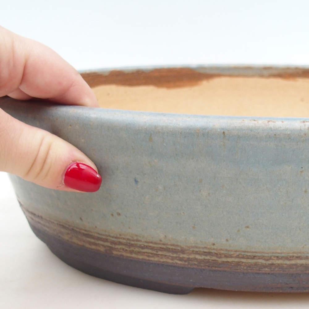 Bonsaischale 33 x 25,5 x 8,5 cm , Farbe blau