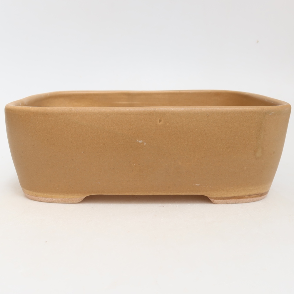 Keramik-Bonsai-Schale, 23 x 17,5 x 7,5 cm, Farbe: braun