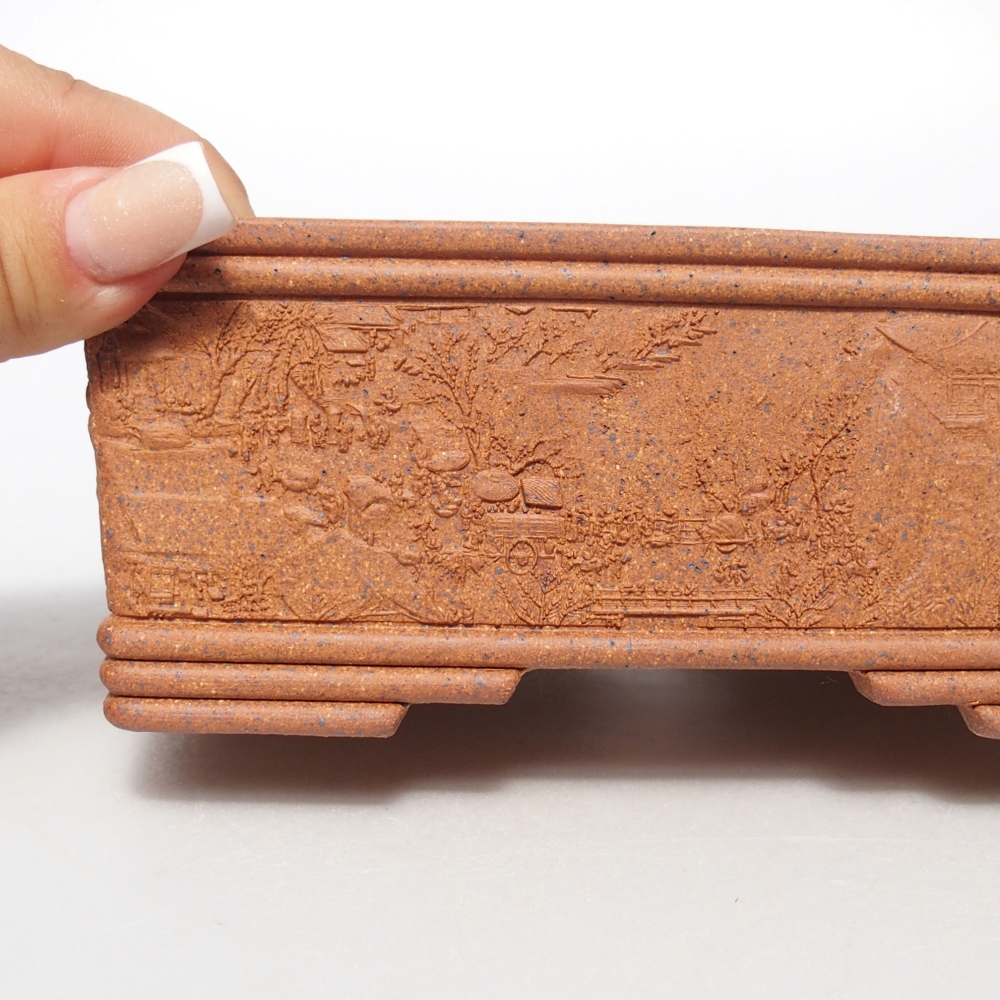 Schale 16 x 12 x 6,5 cm braun