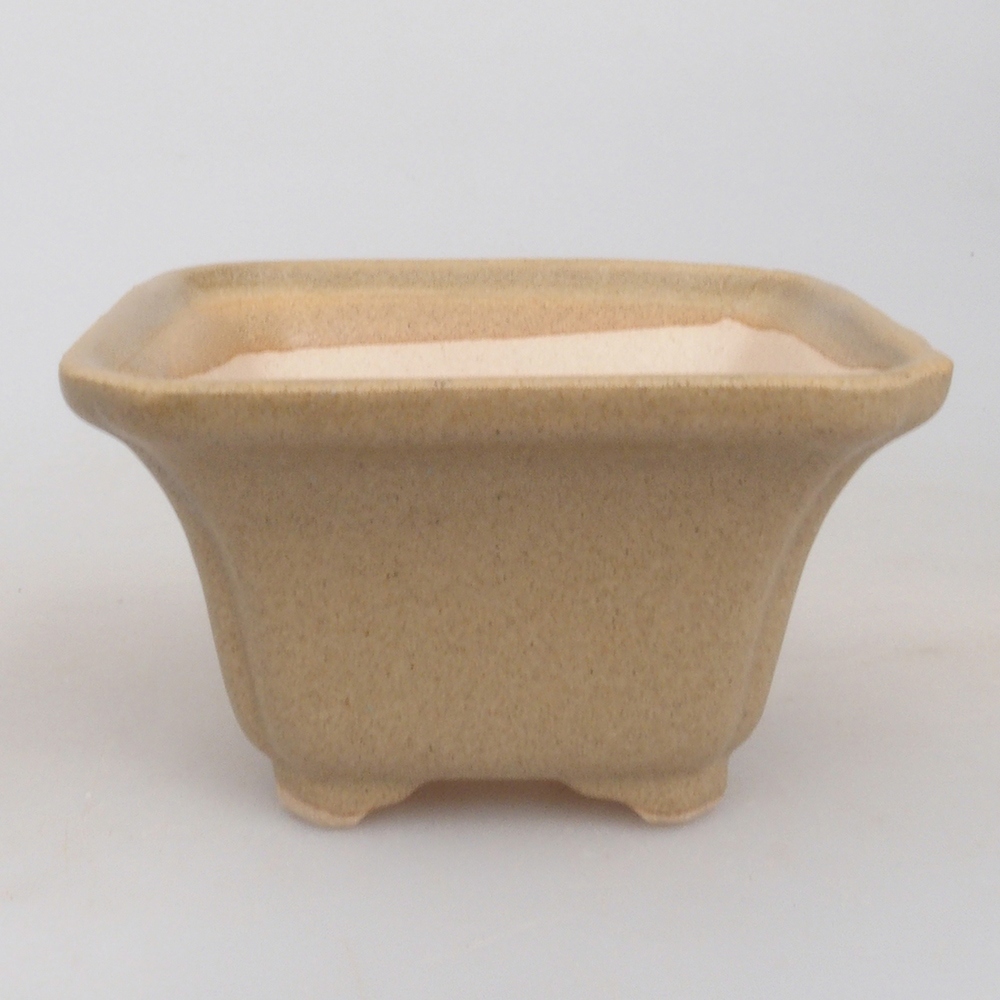 Mini-Bonsaischale 7,5 x 7,5 x 4,5  cm, Farbe braun