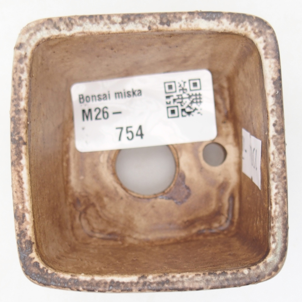 Bonsaischale aus Keramik 6 x 6 x 4,5 cm, grün