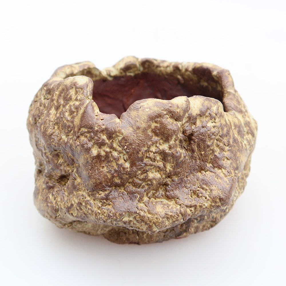Keramikschale  6 x 5 x 5,5 cm, Farbe: Braun