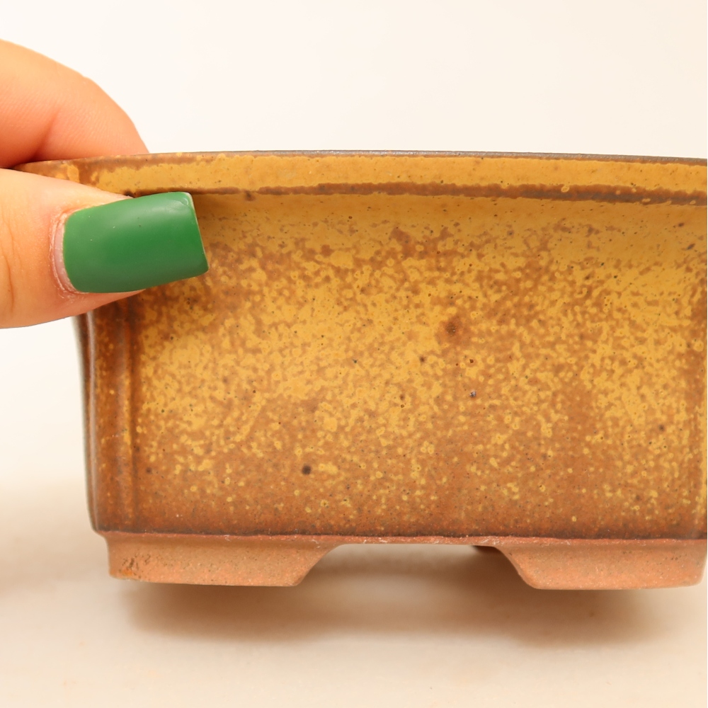 Keramikschale  13 x 10,5 x 5,5 cm, Farbe: gelb